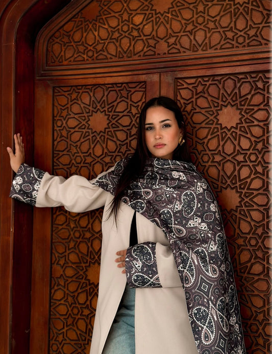 Wrap Kaftan In Creme