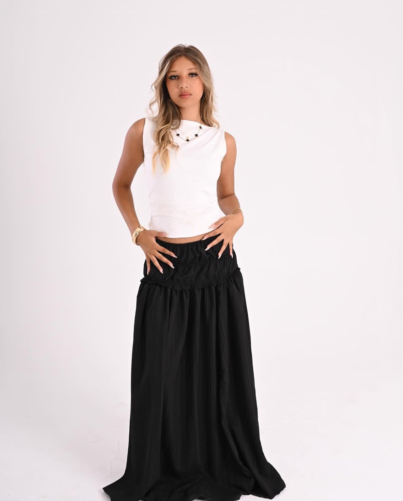 Freska skirt in black