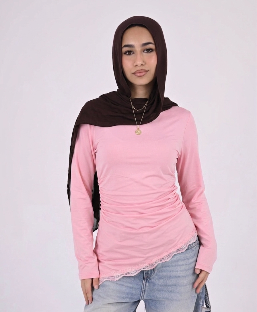 Lace Drape Top