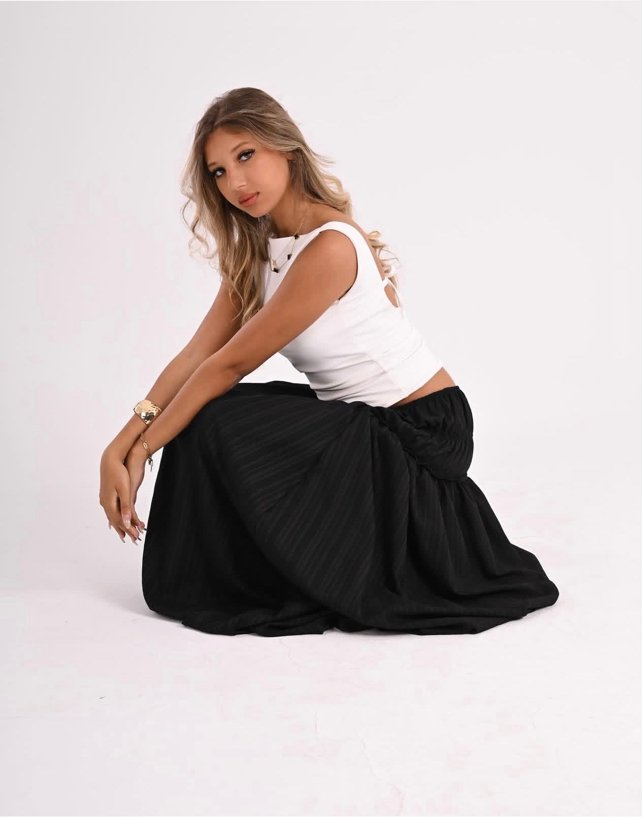 Freska skirt in black
