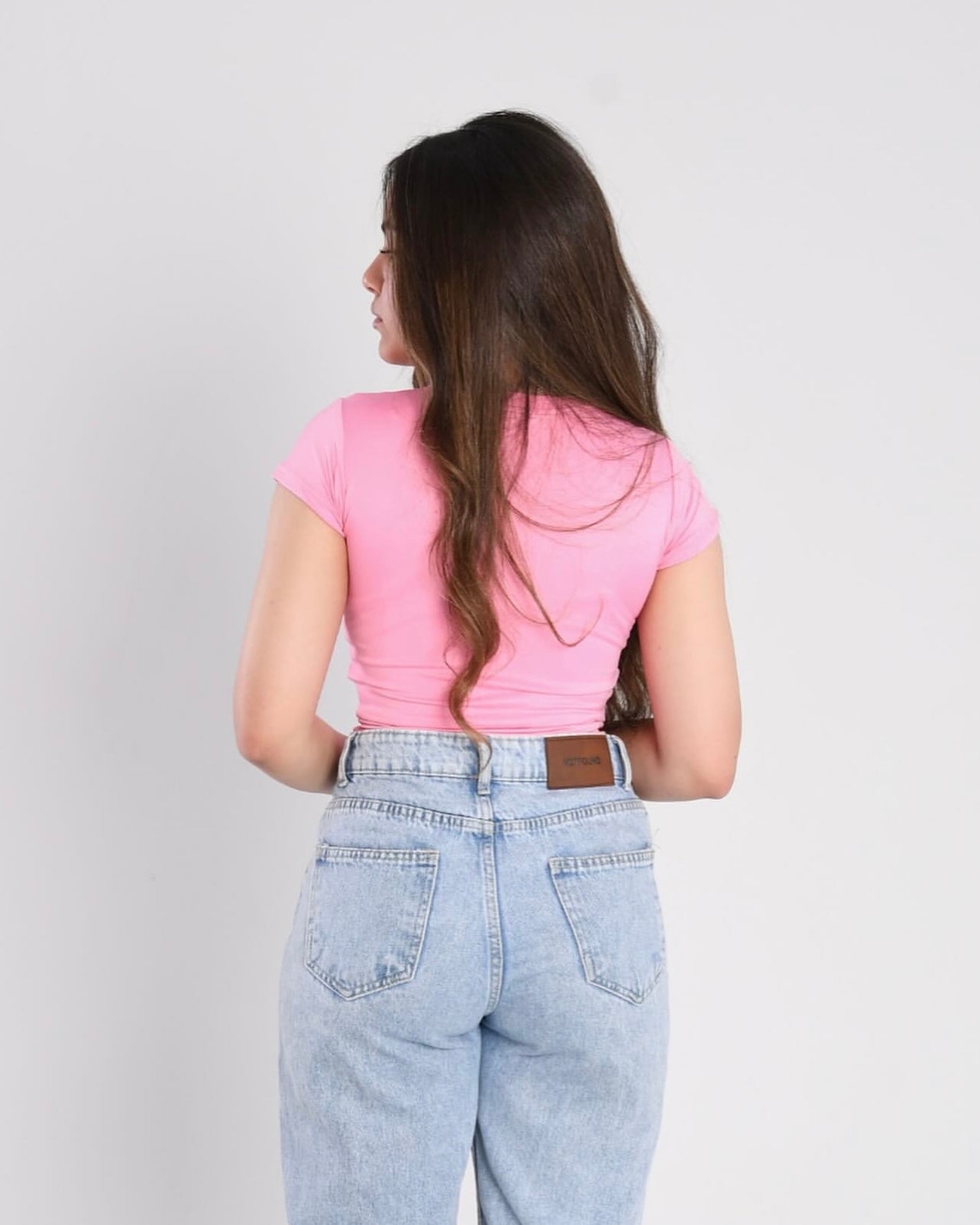 Pink short sleeves top