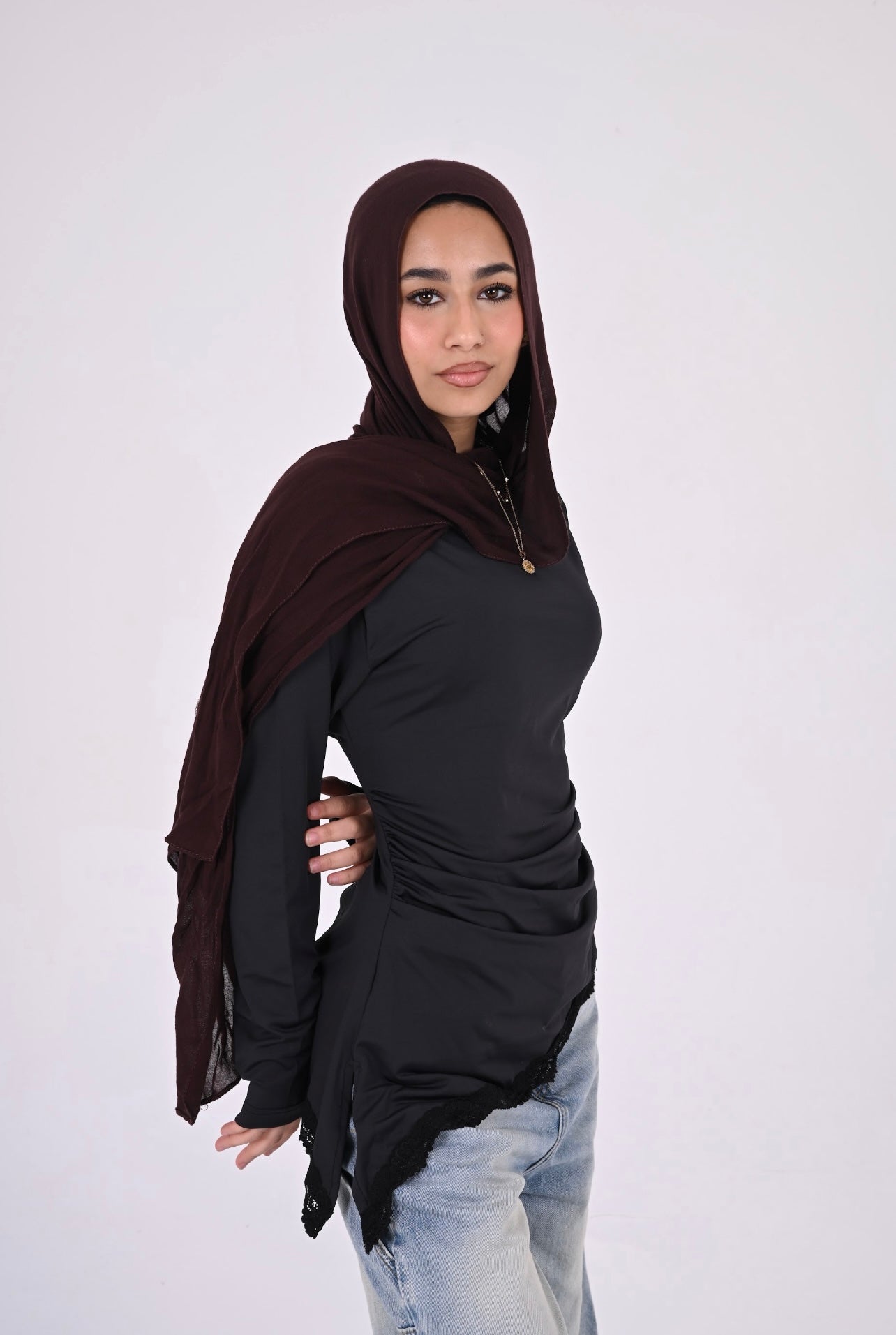 Lace Drape Top