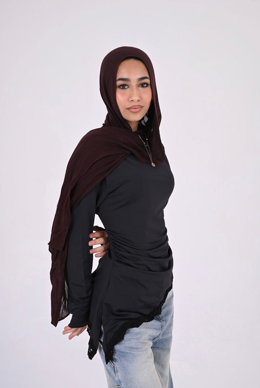 Lace Drape Top