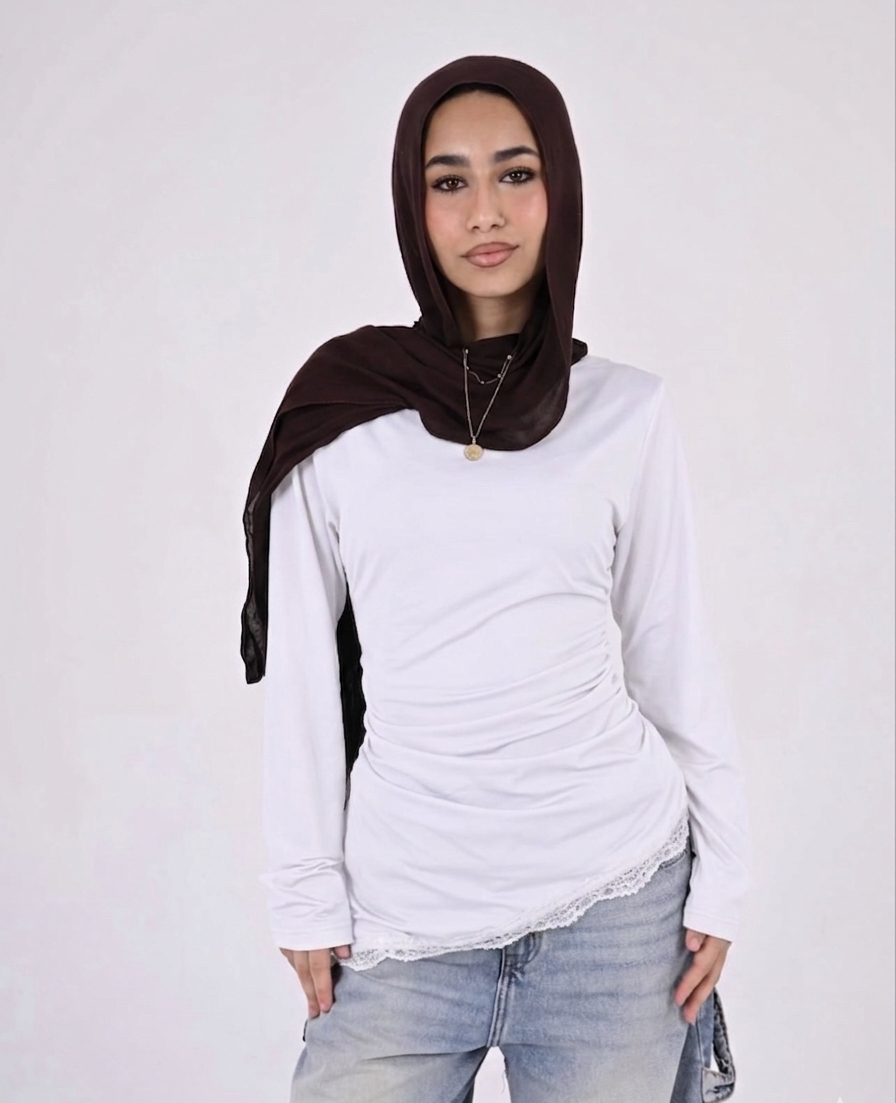 Lace Drape Top